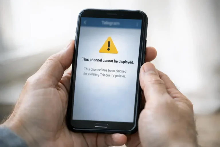 ce canal ne peut etre affiché telegram