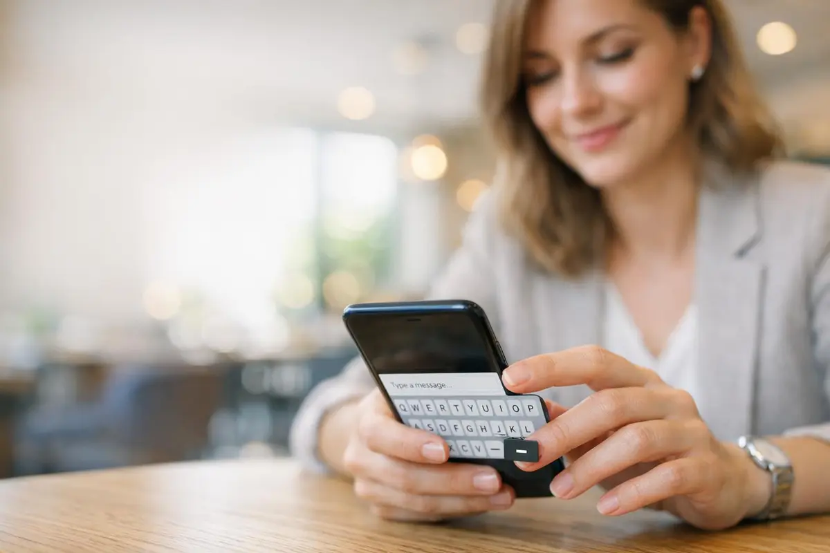 tiret du 6 sur téléphone